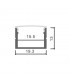 Perfil Aluminio WEFU Superficie -2 Metros-