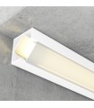 Perfil Aluminio Esquina KOPEP 45º Lacado Blanco Superficie -2 Metros-