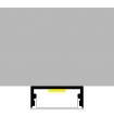Perfil Aluminio MINIM Lacado Negro Superficie -2 Metros-