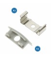 Pack 2 Tapones y 2 Grapas Para Perfil Lm3731