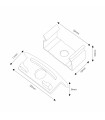 Pack 2 Tapones y 2 Grapas Para Perfil Lm3731