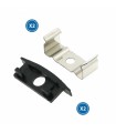 Pack 2 Tapones y 2 Grapas Para Perfil Lm3732