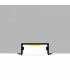 Perfil Aluminio LONG Lacado Negro Empotrar -2 Metros-