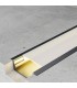 Perfil Aluminio LONG Lacado Negro Empotrar -2 Metros-