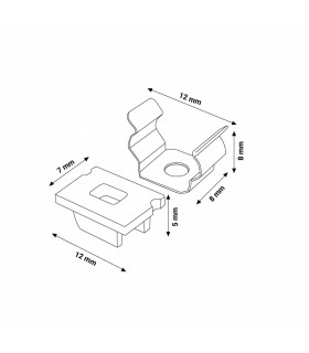 Pack 2 Tapones y 2 Grapas Para Perfil Lm3733