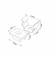 Pack 2 Tapones y 2 Grapas Para Perfil Lm3733
