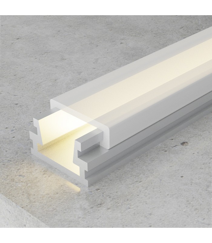 Perfil Aluminio SLIM Superficie -2 Metros-