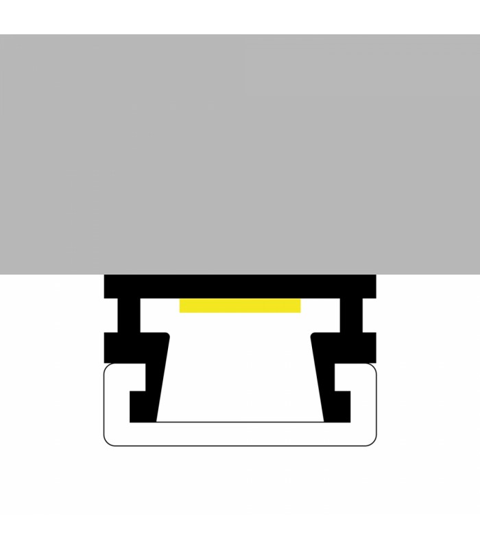 Perfil Aluminio SUPERSLIM Superficie -2 Metros-