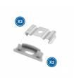 Pack 2 Tapones y 2 Grapas Para Perfil Lm3737