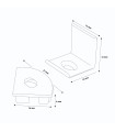 Pack 2 Tapones y 2 Grapas Para Perfil Lm3742