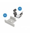 Pack 2 Tapones y 2 Grapas Para Perfil Lm3745