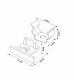Pack 2 Tapones y 2 Grapas Para Perfil Lm3745
