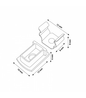Pack 2 Tapones y 2 Grapas Para Perfil Lm3747