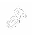 Pack 2 Tapones y 2 Grapas Para Perfil Lm3747