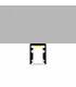 Perfil Aluminio FIX Superficie -2 Metros-