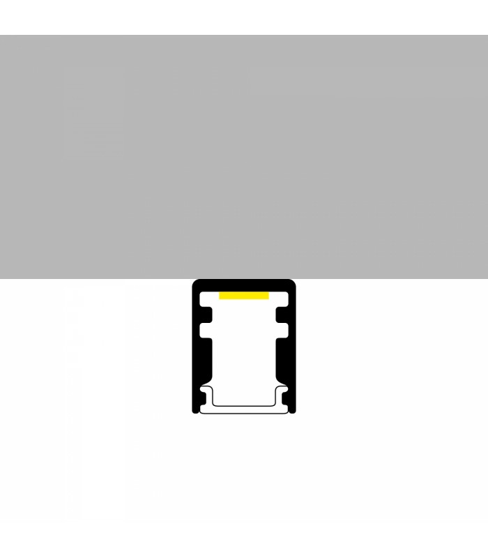 Perfil Aluminio FIX Superficie -2 Metros-