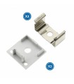 Pack 2 Tapones y 2 Grapas Para Perfil Lm3751