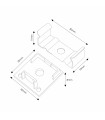 Pack 2 Tapones y 2 Grapas Para Perfil Lm3751
