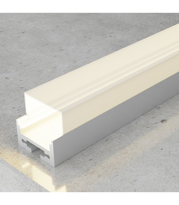 Perfil Aluminio ROPE II Superficie/Colgante -2 Metros-