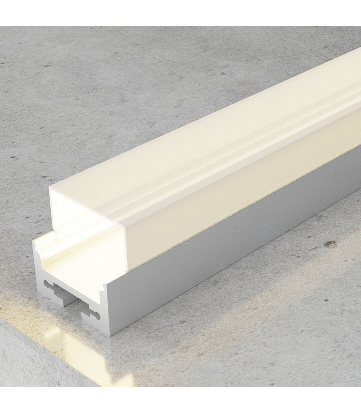 Perfil Aluminio ROPE II Superficie/Colgante -2 Metros-
