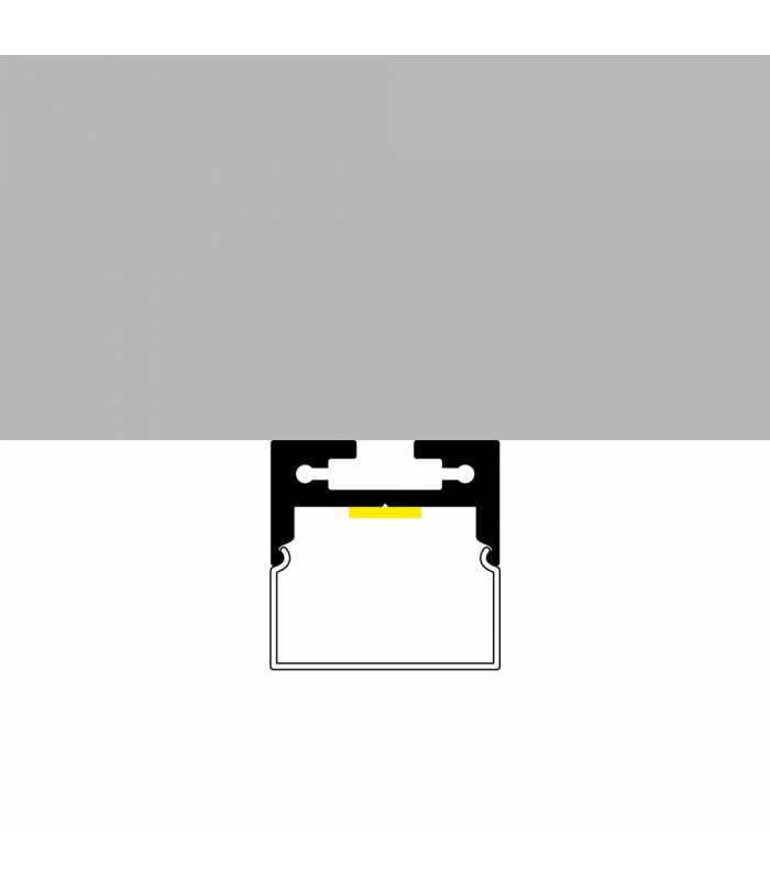 Perfil Aluminio ROPE II Superficie/Colgante -2 Metros-
