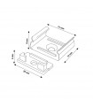 Pack 2 Tapones y 2 Grapas Para Perfil Lm3753