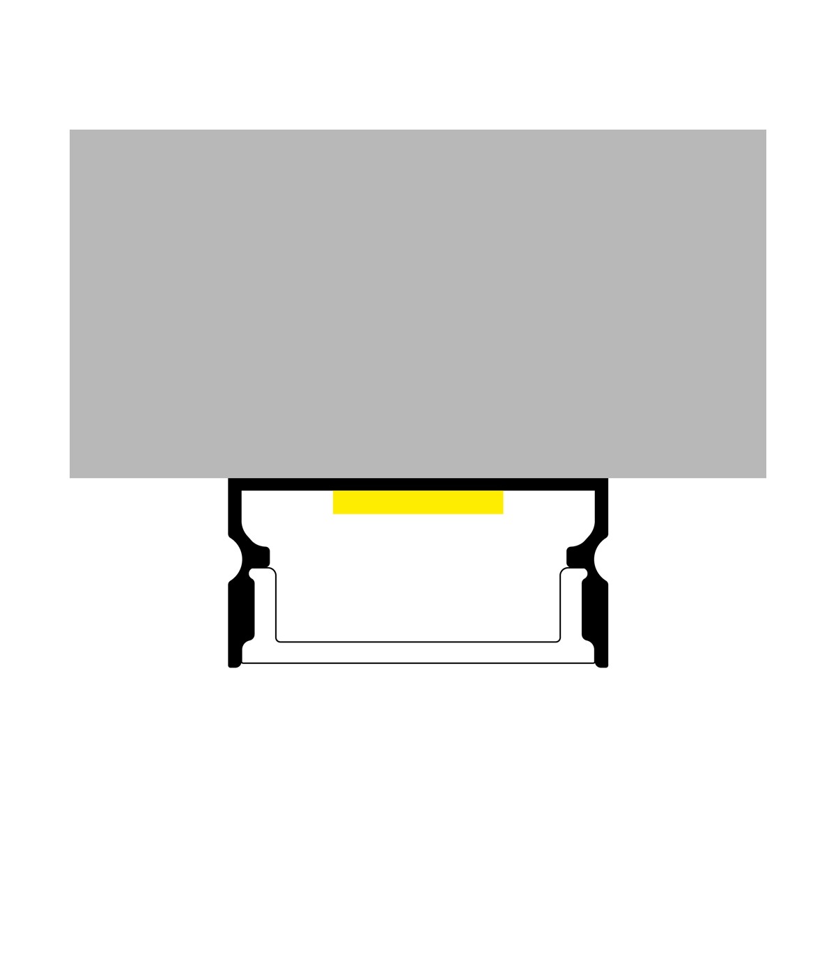 Perfil Aluminio SINO Superficie -2 Metros-