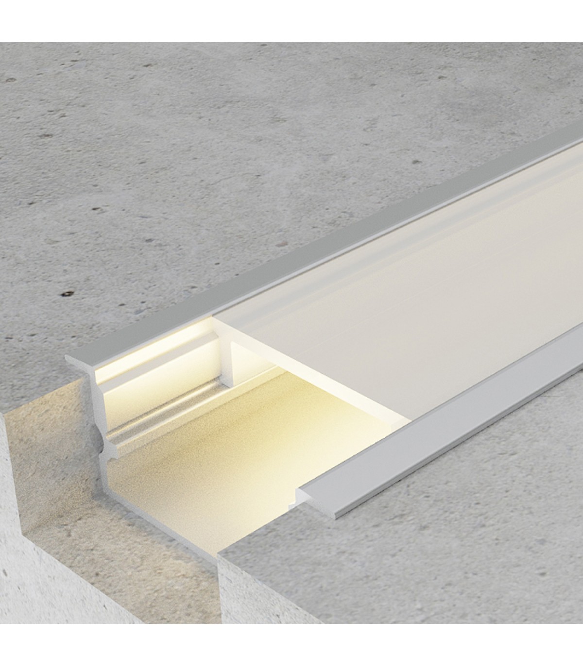 Perfil Aluminio HIEG Empotrar -2 Metros-