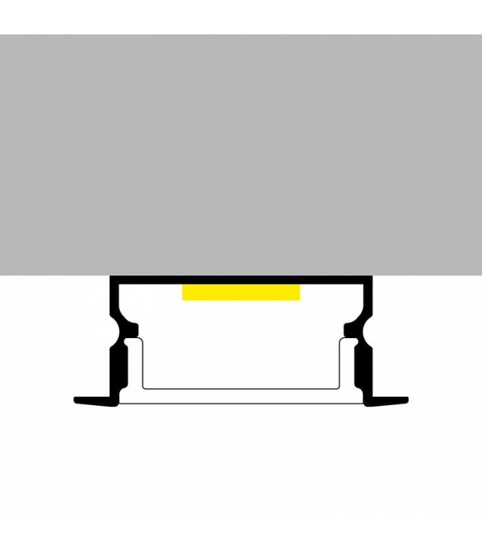 Perfil Aluminio HIEG Empotrar -2 Metros-