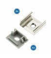 Pack 2 Tapones y 2 Grapas Para Perfil Lm3757
