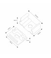 Pack 2 Tapones y 2 Grapas Para Perfil Lm3757