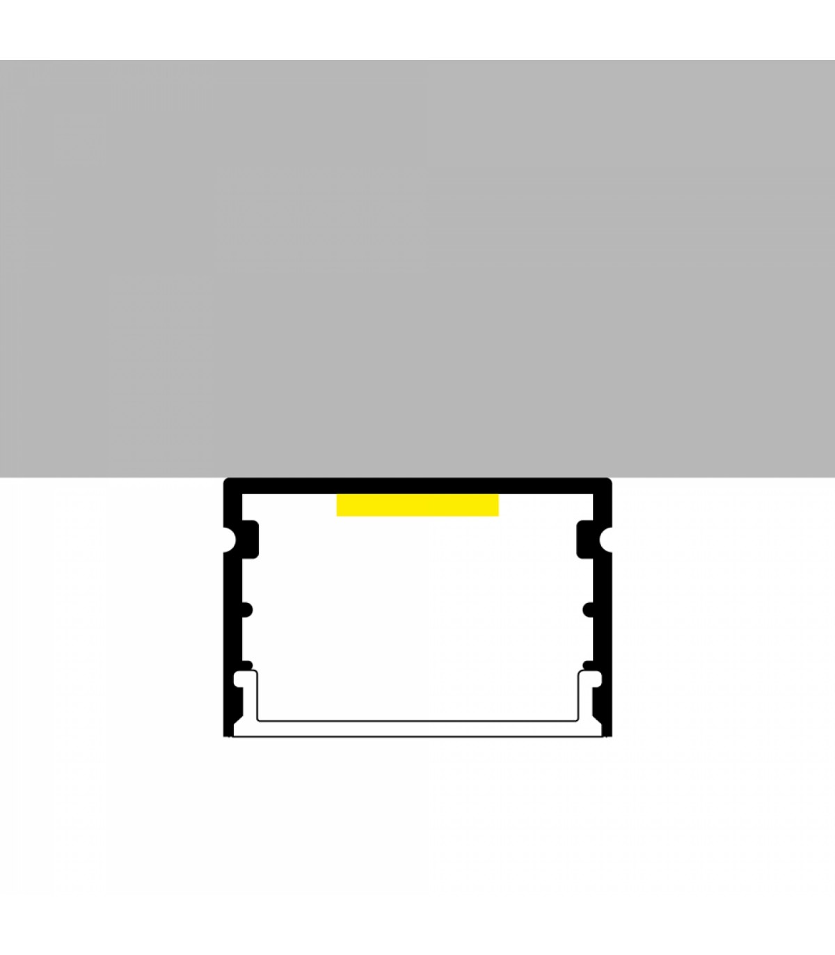 Perfil Aluminio RANDO Superficie -2 Metros-