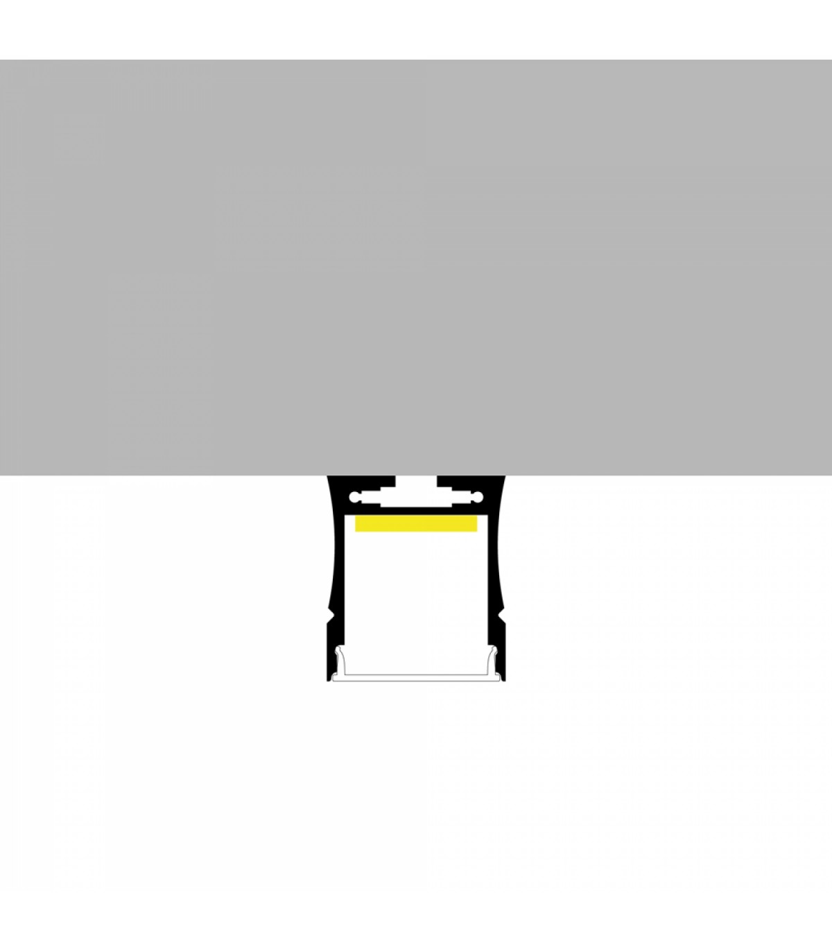 Perfil Aluminio PETIT Superficie/Colgante -2 Metros-