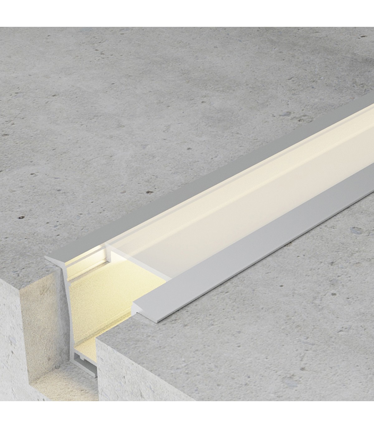 Perfil Aluminio BIFY Empotrar/Colgante -2 Metros-