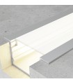 Perfil Aluminio HEV Empotrar -2 Metros-