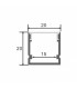 Perfil Aluminio ROPE Superficie -2 Metros-