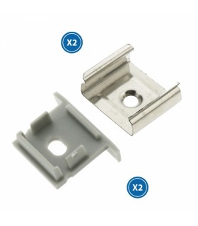 Pack 2 Tapones y 2 Grapas Para Perfil Lm3767