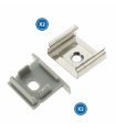 Pack 2 Tapones y 2 Grapas Para Perfil Lm3767