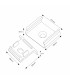 Pack 2 Tapones y 2 Grapas Para Perfil Lm3767