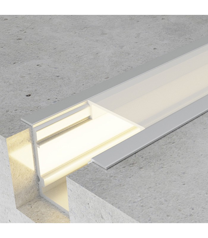 Perfil Aluminio TRAMONT Empotrar -2 Metros-