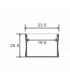 Perfil Aluminio SUMO Superficie -2 Metros-