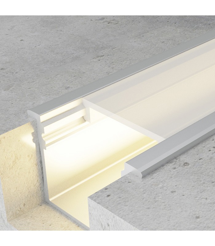 Perfil Aluminio VILKAD Empotrar -2 Metros-