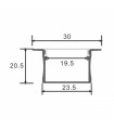 Perfil Aluminio VILKAD Empotrar -2 Metros-