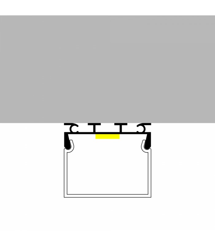 Perfil Aluminio CUBIK Superficie/Colgante -2 Metros-