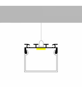 Perfil Aluminio CUBIK Superficie/Colgante -2 Metros-