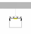 Perfil Aluminio CUBIK Superficie/Colgante -2 Metros-