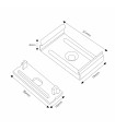 Pack 2 Tapones y 2 Grapas Para Perfil Lm3775
