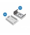 Pack 2 Tapones y 2 Grapas Para Perfil Lm3779