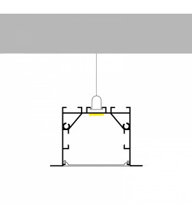 Perfil Aluminio PHEY Empotrar/Colgante -2 Metros-