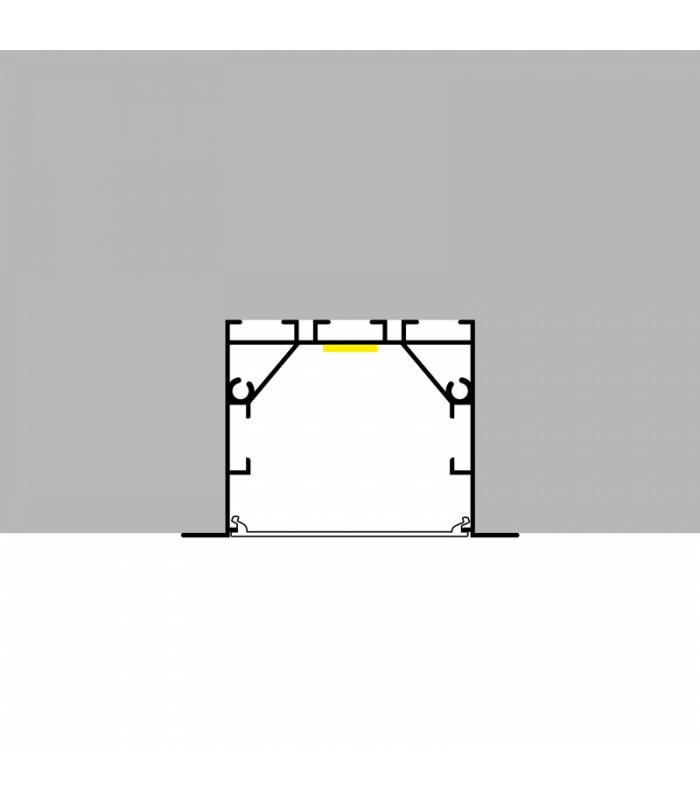 Perfil Aluminio PHEY Empotrar/Colgante -2 Metros-